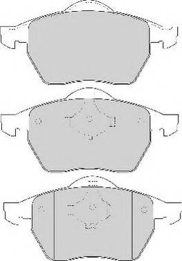 Necto FD6764N - Brake Pad Set, disc brake autospares.lv