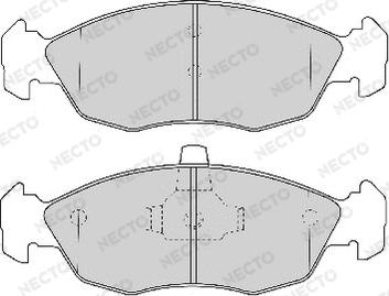 Necto FD6760A - Brake Pad Set, disc brake autospares.lv