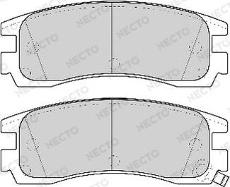 Necto FD6763A - Brake Pad Set, disc brake autospares.lv