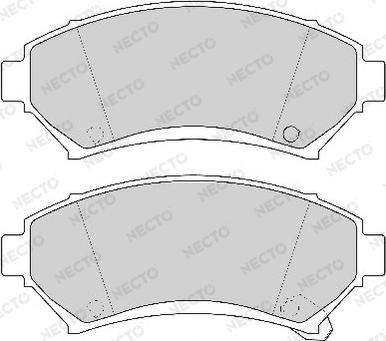 Necto FD6762A - Brake Pad Set, disc brake autospares.lv