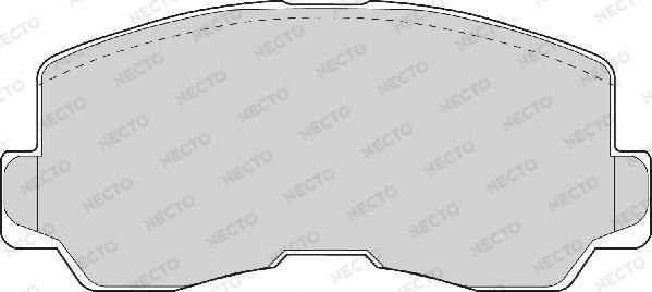 Necto FD6704A - Brake Pad Set, disc brake autospares.lv