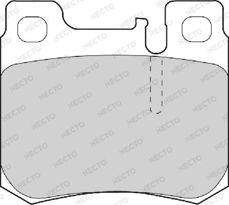 Necto FD6706A - Brake Pad Set, disc brake autospares.lv