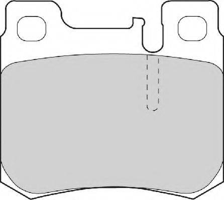 Necto FD6706N - Brake Pad Set, disc brake autospares.lv