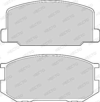 Necto FD6703A - Brake Pad Set, disc brake autospares.lv