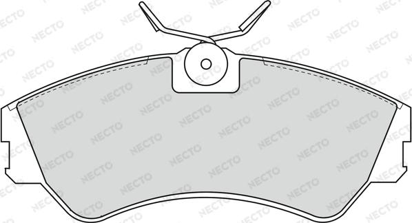 Necto FD6707V - Brake Pad Set, disc brake autospares.lv