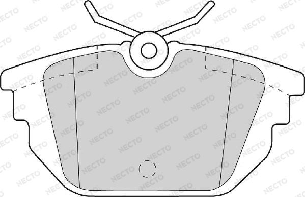 Necto FD6714A - Brake Pad Set, disc brake autospares.lv