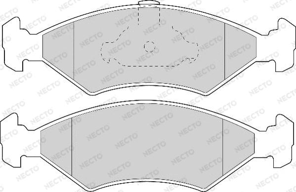 Necto FD6711A - Brake Pad Set, disc brake autospares.lv