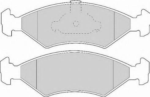 Necto FD6711N - Brake Pad Set, disc brake autospares.lv