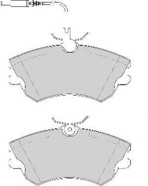 Necto FD6717N - Brake Pad Set, disc brake autospares.lv