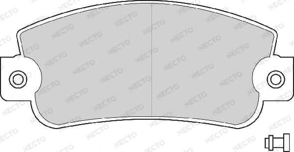 Necto FD671A - Brake Pad Set, disc brake autospares.lv