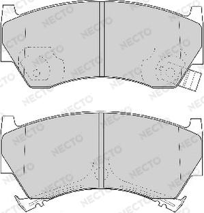 Necto FD6780A - Brake Pad Set, disc brake autospares.lv