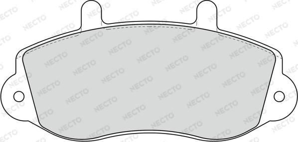 Necto FD6781V - Brake Pad Set, disc brake autospares.lv