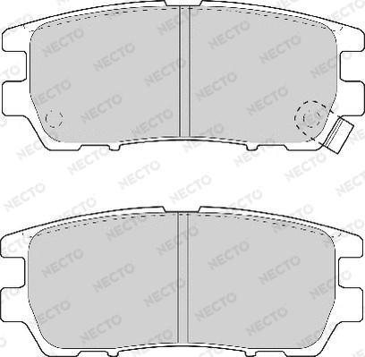 Necto FD6736A - Brake Pad Set, disc brake autospares.lv