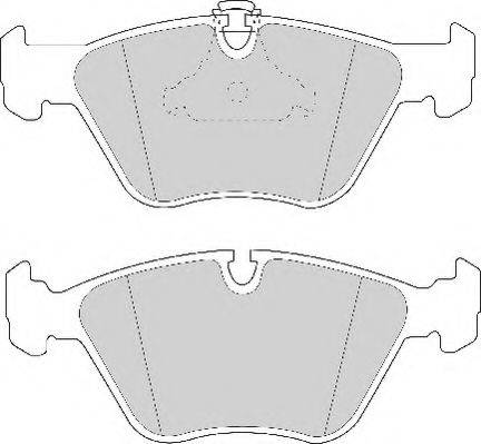 Necto FD6738N - Brake Pad Set, disc brake autospares.lv