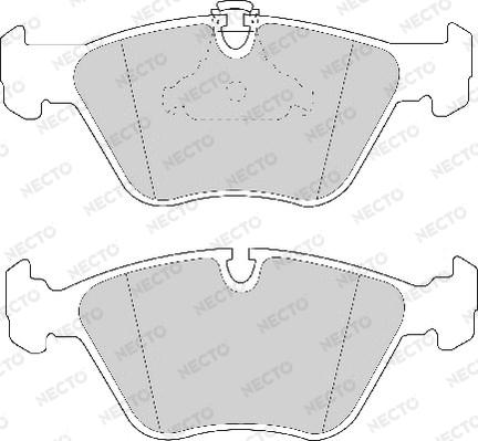 Necto FD6738A - Brake Pad Set, disc brake autospares.lv