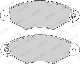 Necto FD6733A - Brake Pad Set, disc brake autospares.lv