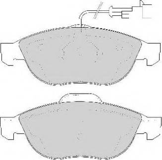 Necto FD6729N - Brake Pad Set, disc brake autospares.lv