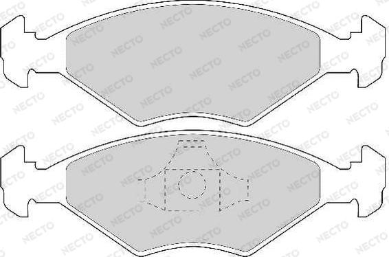 Necto FD6725A - Brake Pad Set, disc brake autospares.lv