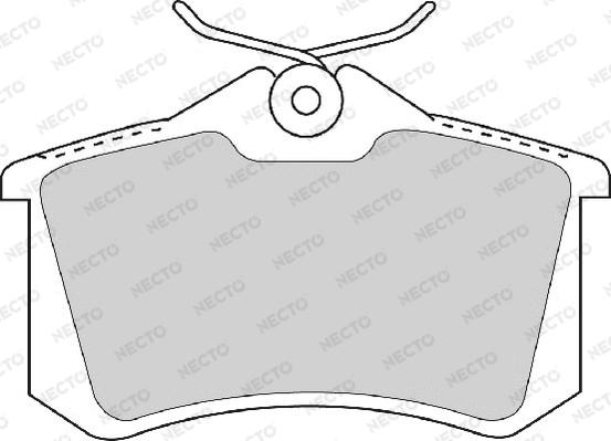 Necto FD6720A - Brake Pad Set, disc brake autospares.lv