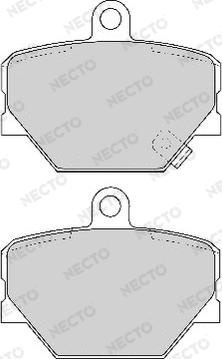 Necto FD6774A - Brake Pad Set, disc brake autospares.lv