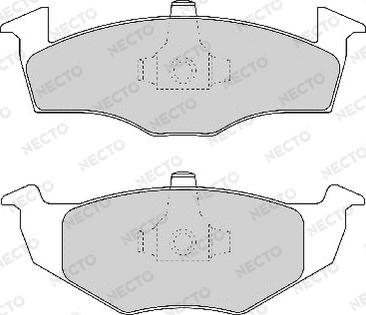 Necto FD6770A - Brake Pad Set, disc brake autospares.lv