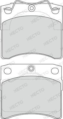 Necto FD6773V - Brake Pad Set, disc brake autospares.lv