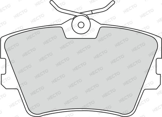 Necto FD6772V - Brake Pad Set, disc brake autospares.lv