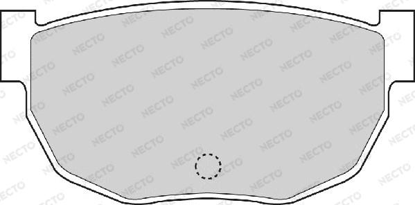 Necto FD898A - Brake Pad Set, disc brake autospares.lv