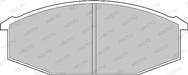 Necto FD865V - Brake Pad Set, disc brake autospares.lv