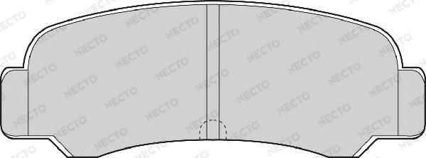 Necto FD862A - Brake Pad Set, disc brake autospares.lv