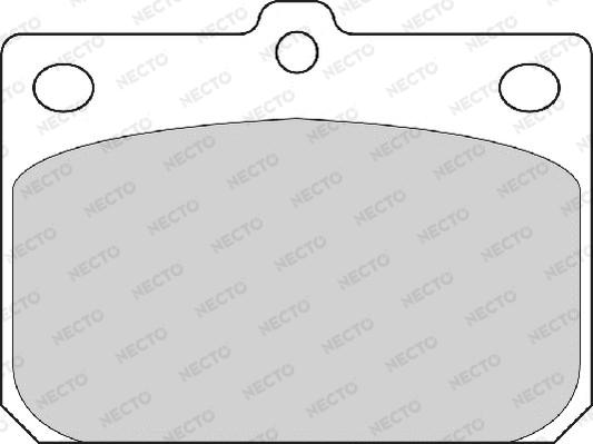 Necto FD809A - Brake Pad Set, disc brake autospares.lv