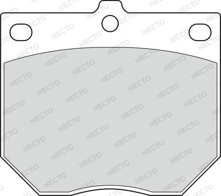 Necto FD805A - Brake Pad Set, disc brake autospares.lv