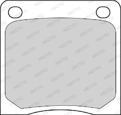 Necto FD800A - Brake Pad Set, disc brake autospares.lv