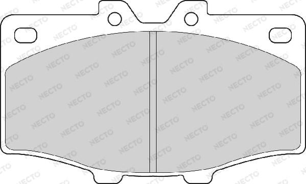 Necto FD882A - Brake Pad Set, disc brake autospares.lv