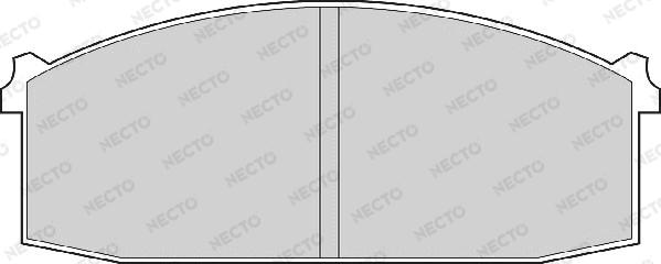 Necto FD838A - Brake Pad Set, disc brake autospares.lv