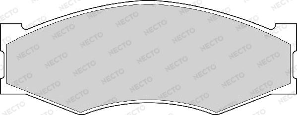 Necto FD827A - Brake Pad Set, disc brake autospares.lv