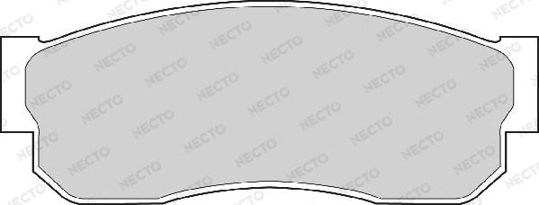 Necto FD875A - Brake Pad Set, disc brake autospares.lv