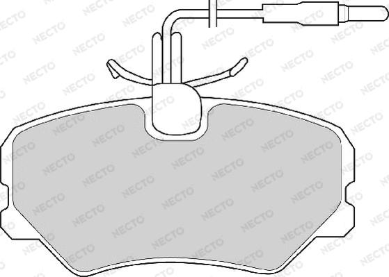 Necto FD2405A - Brake Pad Set, disc brake autospares.lv