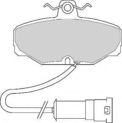 Necto FD2407N - Brake Pad Set, disc brake autospares.lv