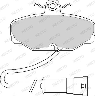 Necto FD2407A - Brake Pad Set, disc brake autospares.lv