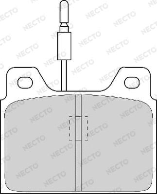 Necto FD254A - Brake Pad Set, disc brake autospares.lv