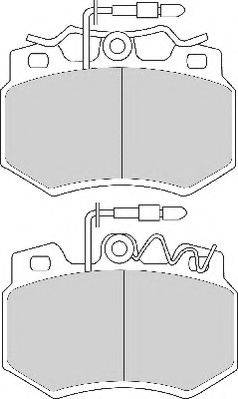 Necto FD252N - Brake Pad Set, disc brake autospares.lv