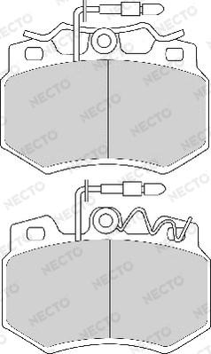 Necto FD252A - Brake Pad Set, disc brake autospares.lv