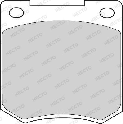 Necto FD257A - Brake Pad Set, disc brake autospares.lv