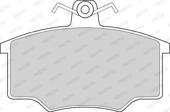 Necto FD267A - Brake Pad Set, disc brake autospares.lv