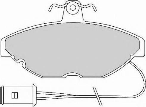 Necto FD2024E - Brake Pad Set, disc brake autospares.lv