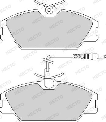 Necto FD2112A - Brake Pad Set, disc brake autospares.lv