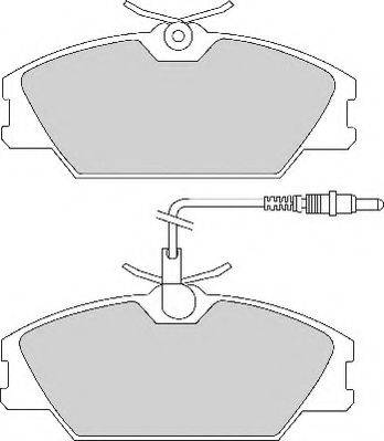 Necto FD2112E - Brake Pad Set, disc brake autospares.lv