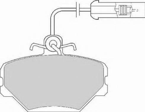 Necto FD222N - Brake Pad Set, disc brake autospares.lv