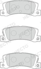 Necto FD7461A - Brake Pad Set, disc brake autospares.lv